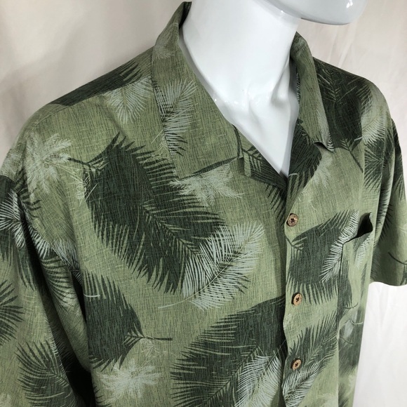 Breakwater Men’s Palm Leaf Hawaiian Vacation Shirt - Picture 2 of 6
